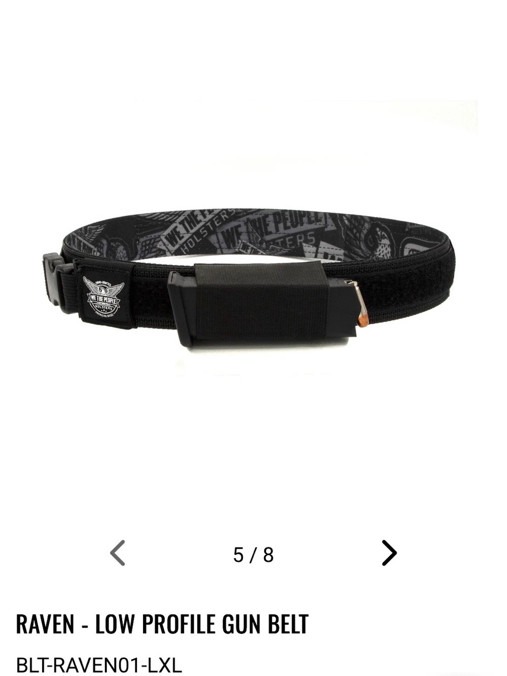 We The Free Raven Low Profile Belt Black LXL